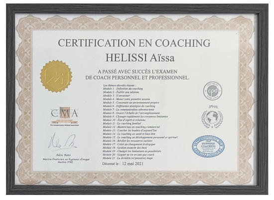 Certificat en Coaching